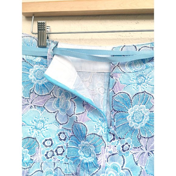 SO Floral Poplin Short Skirt w Ruffles (Juniors 5) - Picture 4 of 5